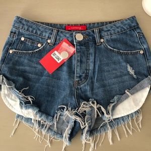 NWT denim shorts boutique